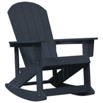 Adirondack Rocking Chairs 2 pcs Navy blue HDPE 3335835