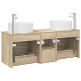 Bathroom Furniture Set 3 pcs Sonoma Oak 49.5 x 44.5 x 65.5 cm 3405949