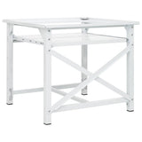 Washing Machine Pedestal with Pull-Out Shelf White 50449