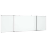 Magnetic Whiteboard Foldable 160x50x1.7 cm Aluminium 4005366