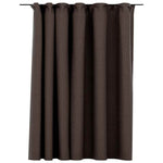 ZNTS Linen-Look Blackout Curtain with Hooks Taupe 290x245 cm 321207