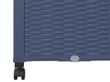 Garden Planter with Trellis&Wheels Blue Grey 40 x 40 x 146 cm 3422921