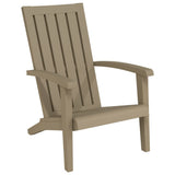 Garden Adirondack Chair Light brown Polypropylene Standard 364166