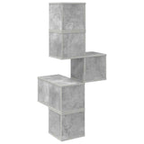 Wall Corner Shelf Concrete Grey 48 x 48 x 120 cm 8012231