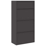 Storage Cabinet 2 pcs Black 80 x 40 x 160 cm Steel Lockable 3438729