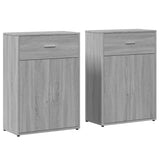 Sideboards 2 pcs Grey Sonoma 60x30x84 cm Engineered Wood 3276600