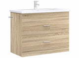 Bathroom Under Sink Cabinet Sonoma Oak 78.5 x 37.5 x 81 cm 890714