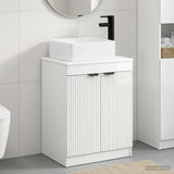 Bathroom Furniture Set High Gloss White Engineered Wood 3404226