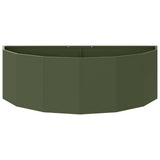 Planter Olive Green 120 x 60 x 35 cm Steel 883685