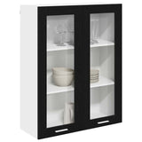 Hanging Cabinet Black Oak 80 x 31 x 100 cm Engineered Wood 884395