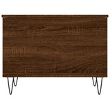 Coffee Table Brown Oak 60x44.5x45 cm Engineered Wood 830955
