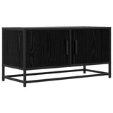 TV Cabinet 80 x 34.5 x 40 cm Black Oak Engineered Wood 8010951