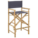Folding Director's Chair 2 pcs Natural Bamboo 42028053