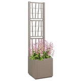Garden Planter Grey 36 x 36 x 140 cm Polypropylene 42006501