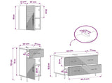 3 Piece Bathroom Cabinet Set HAARLEM Artisan Oak 3417782