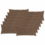 Cushion Cover 12 pcs HEERLEN Light Brown 40 x 80 cm 910212