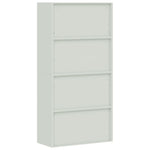 ZNTS File Cabinet Light Grey and Blue 90x40x180 cm Steel 339758