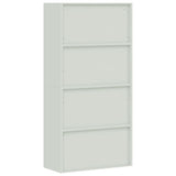 ZNTS File Cabinet Light Grey and Blue 90x40x180 cm Steel 339758