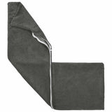 Cushion with Pillow HEERLEN 2 pcs Anthracite Microfiber Fleece 926212
