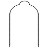 Garden Arch Black Powder-coated iron Large Decorative Inlays 47095