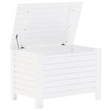Storage Box with Lid RANA White 80x49x54 cm Solid Wood Pine 4002322