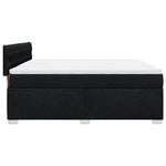ZNTS Box Spring Bed with Mattress Black 180x200 cm Fabric 3285976