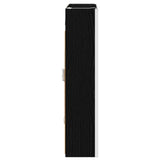 Bathroom Mirror Cabinet Black Oak 53.5 x 15.5 x 70 cm 889232
