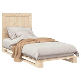 Bed Frame without Mattress with Headboard 90x200 cm Solid Wood 3281532