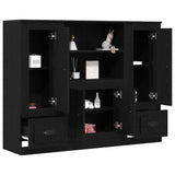 Highboard Black Oak 132 x 35.5 x 103.5 cm Engineered wood 3333078