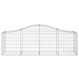 Arched Gabion Baskets 25 pcs 200x50x60/80 cm Galvanised Iron 3145614