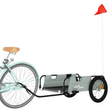 Bike Trailer Grey Oxford Fabric and Iron 94175