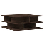 ZNTS Coffee Table Brown Oak 70x70x29 cm Engineered Wood 840750