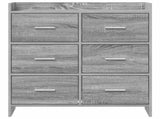 Sideboard Grey Sonoma 75 x 33 x 80 cm Engineered Wood 8011104