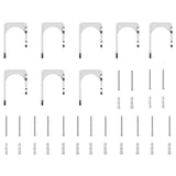 Sliding Door Hardware Kit 366 cm Stainless Steel Silver 3295767