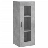 Highboard Concrete Grey 34.5x34x180 cm Engineered Wood 3199317