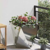 Planter Silver 50 x 50 x 50 cm Galvanised Steel 883846