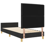ZNTS Black Fabric Bed Frame 80x200 cm 3344608