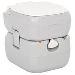 Portable Camping Toilet Grey and White 2212 L HDPE 154405