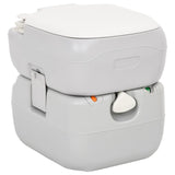Portable Camping Toilet Grey and White 2212 L HDPE 154405