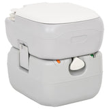 Portable Camping Toilet Grey and White 2212 L HDPE 154405