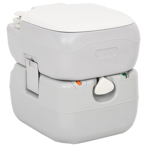 Portable Camping Toilet Grey and White 2212 L HDPE 154405
