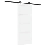 Sliding Door Manual ORKDAL White and black 83 x 202 cm 3333477