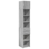 Slim Storage Cabinet Grey Sonoma 40x42.5x225 cm Engineered Wood 3281285