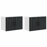 Wall Cabinet LUCCA 2 pcs Black 60 x 31 x 40 cm Engineered Wood 884917