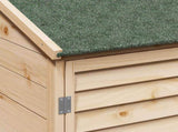 Garden Shed with Roof Natural 59 x 56 x 113.5 cm Solid Fir Wood 42033452