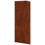 Garden Planters 2 pcs Triangular 30x26x75 cm Weathering Steel 851156