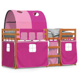 Bunk Bed without Mattress Pink 80x200 cm Solid Wood Pine 3284014
