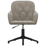 Dining Chair 2 pcs Light Grey 55 x 59.5 x 77 cm Velvet 3415413