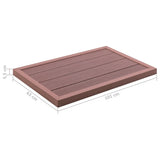 Floor Element for Solar Shower Brown 101x63x55 cm WPC 49065