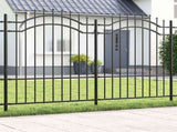 Garden Fence Woerden Grey 240 x 190 cm Powder-coated steel 42003961